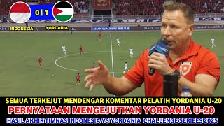 🔴 MENTANG-MENTANG MENANG !! Hasil Akhir Timnas Indonesia U-20 Vs Yordania • Challenge Series 2025