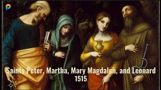 Saints Peter, Martha, Mary Magdalen, and Leonard, Correggio (Antonio Allegri) Italian, ca. 1515