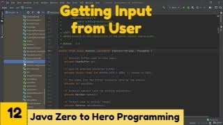 Getting User Input || Java 2021Complete Java MasterClassZero to Hero Programming || Udemy Course