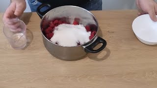 Raspberry juice and syrup