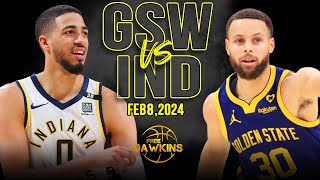 Golden State Warriors vs Indiana Pacers Full Game Highlights | February 8, 2024 | FreeDawkins
