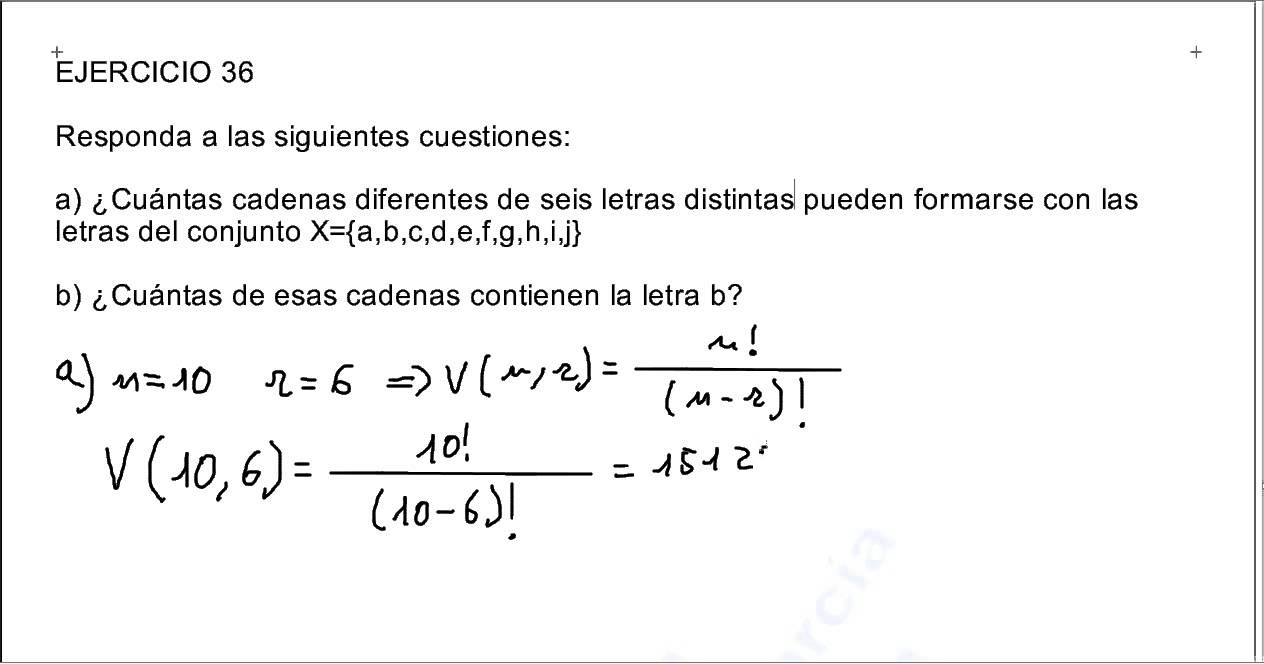 VARIACIONES, PERMUTACIONES Y COMBINACIONES (24), COMBINATORIA ...