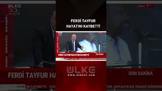 Ferdi Tayfur'dan Acı Haber! Hayatını Kaybetti #SonDakika