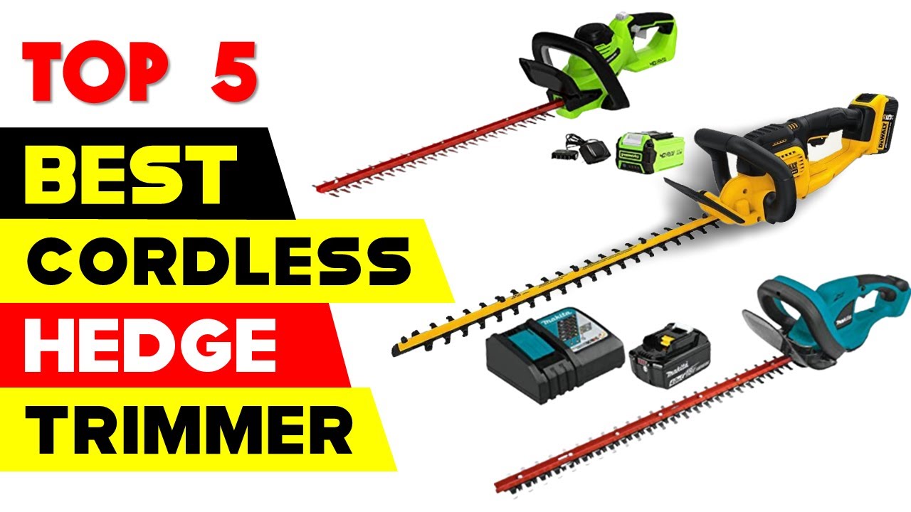 Top 5 Best Cordless Hedge Trimmers Reviews In 2024 - YouTube