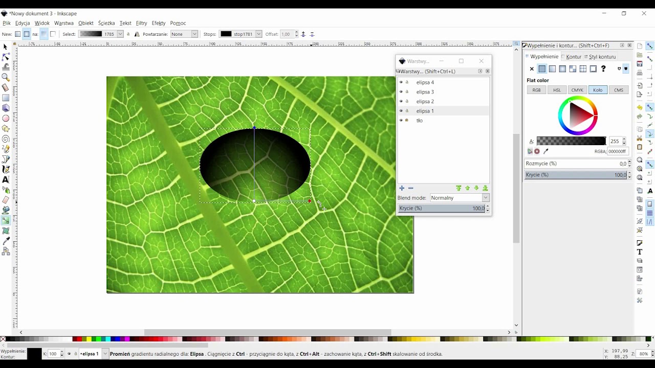 Inkscape Gradient Blend Batmanplant
