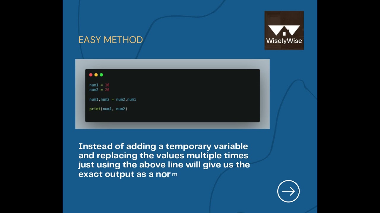 Python Tips And Tricks - How To Swap Values Of A Variable In Python | # ...