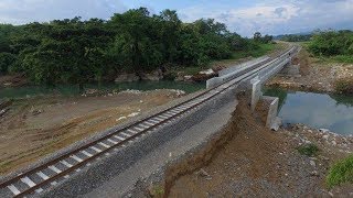 Begini Kondisi Tanah Timbunan Rel KA Barru yang Terkikis Akibat Banjir Bandang