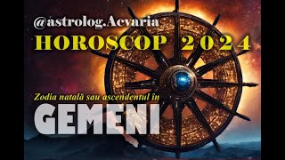 HOROSCOP 2024 ♊ Zodia GEMENI cu ASTROLOG ACVARIA ⭐Pe val, cu Jupiter sufland in panze