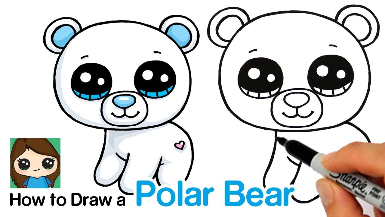 How To Draw A Polar Bear Easy | Beanie Boos - YouTube