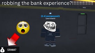 Robbing the Bank Experience | Virus Border Roleplay | Roblox