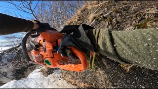 Gathering firewood | Husqvarna 346 XPG