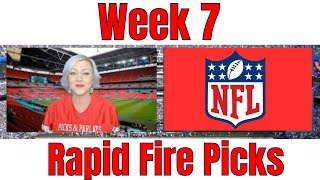 NFL Rapid Fire Week 7 - NFL Betting Picks and Predictions | Picks & Parlays