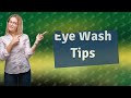 Is salt water good for eye wash?