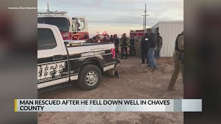 Man rescued after he fell down well in Chaves County