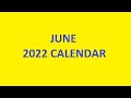 June 2022 Calendar With Holidays, Festivals, Observances | June Monthly Calendar | Calendarbuzz