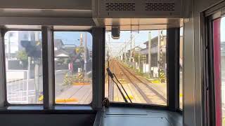 名鉄空港線名鉄中部国際空港駅始発名鉄岐阜駅行特急電車、名鉄常滑線榎戸駅通過