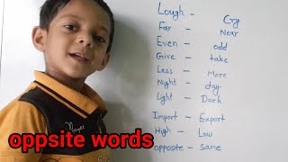 Opposites words, opposites words for kids, opposite words in english, Antonyms for kids, words