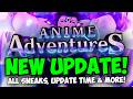 Everything New in the NEW ANIME ADVENTURES UPDATE! + Release Date & More!