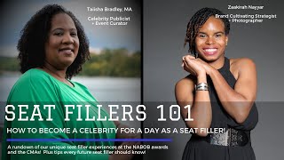 Seat Fillers 101: How to Become a Celebrity for a Day as a Seat Filler!