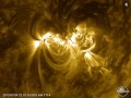 sdo july 4th solar flares in ar1515 24 hours on 2012 07 04 aia 171Å hd