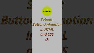 How to Create Submit Button Animations using HTML, CSS and Anime.js || Code in Comments || #shorts