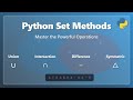 Python Set Methods: A Beginner's Guide with Practical Examples 🚀