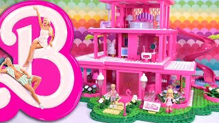 This is the offical Barbie Dream House 🛍🎀💅 Movie version | Mega Bloks collectors set build & review
