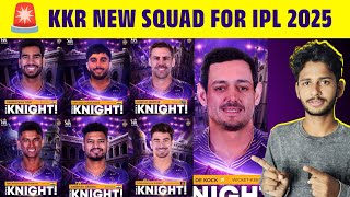 🚨 KKR New SQUAD for IPL 2025 | KKR Mega Auction Day 1 Players List | cric Circle