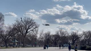 ⁴ᴷ⁶⁰ Marine One Flyover in Washington DC (March 8, 2021)