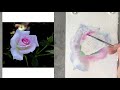 watercolor painting 水彩画 水彩 aquarelle flower painting 水彩教學 flower drawing 花卉 玫瑰 rose