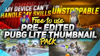 Free to use Pubg lite thumbnail pack!Pre-edited thumbnails for montages🔥Thumbnail like @flymaxyt