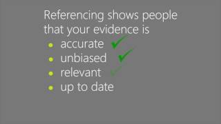 Referencing - Why reference