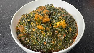 THE BEST VEGETABLE SAUCE FOR WHITE RICE| VEGETABLE STEW FOR RICE| NIGERIAN FOOD.