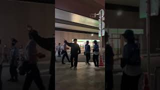 パラリンピック閉会式当日の千駄ヶ谷駅