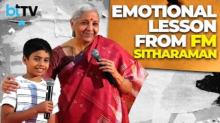Nirmala Sitharamans Emotional Moment: Teaching Children The Value Of Saving
