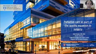 Palliative Care as Part of the Quality Equation in Surgery