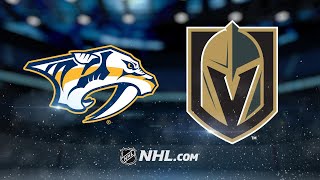 Fleury, Golden Knights blank Predators, 3-0