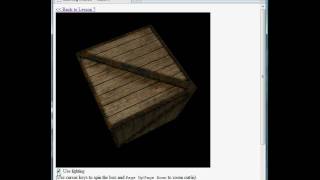 WebGL tutorial, lesson 7 - simple directional and ambient lighting