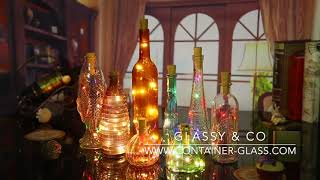 wine glass bottle LED lights lamp