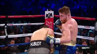 Canelo vs GGG 1 - All Power Punches in Slowmo Full HD