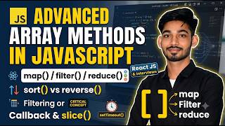 JavaScript Array Methods Tutorial 🔥 | filter, map, reduce, sort & slice Explained | Sudhir Sir