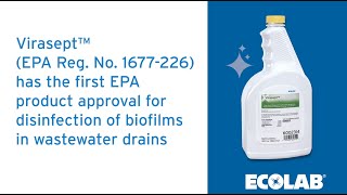 Ecolab Virasept Foaming Application for Drain Disinfection