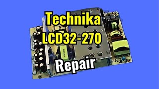 Technika LCD32-270 screen flashes then shuts down