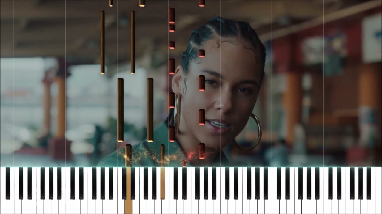 Alicia Keys - Underdog (Synthesia Piano Tutorial) - YouTube