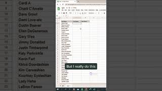 Split names in excel