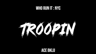 Ace Bklu - Troopin (WhoRunItNYC Performance)