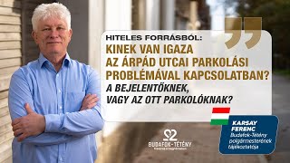 Parkolási prolémák az Árpád utcában