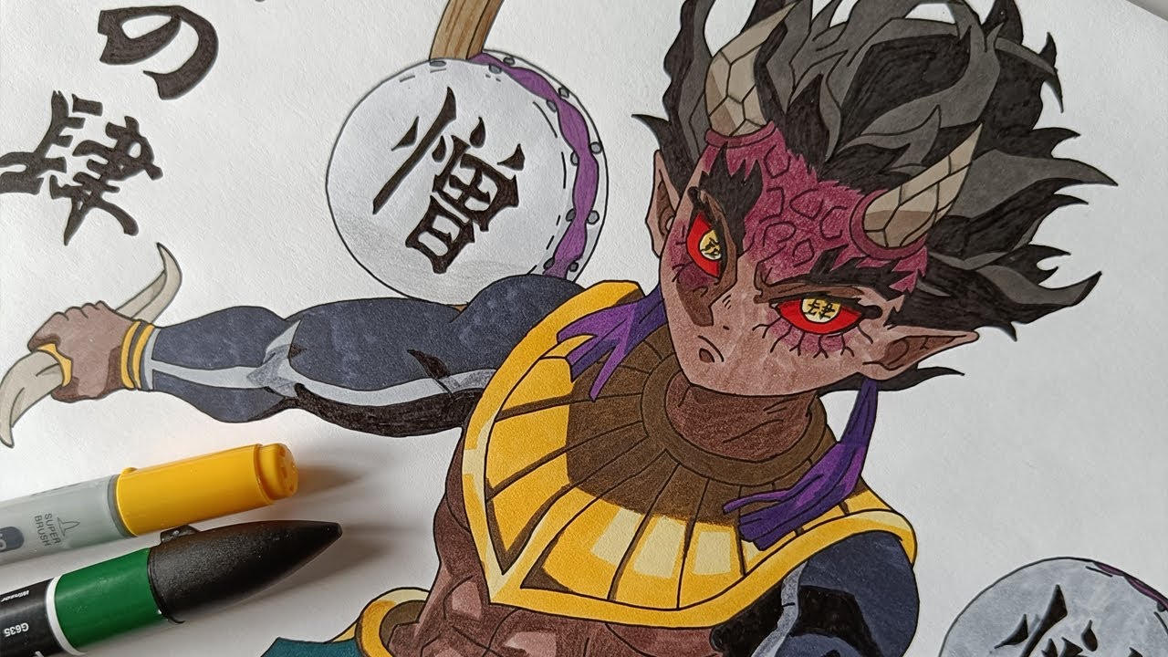 Hantengu Zohakuten Demon Slayer Drawing Youtube