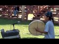 9 year old rocks hand drum