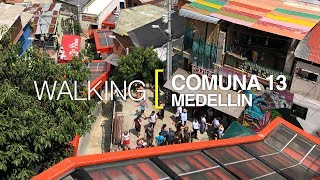 [4K] Walking Medellín, Colombia. Comuna 13.